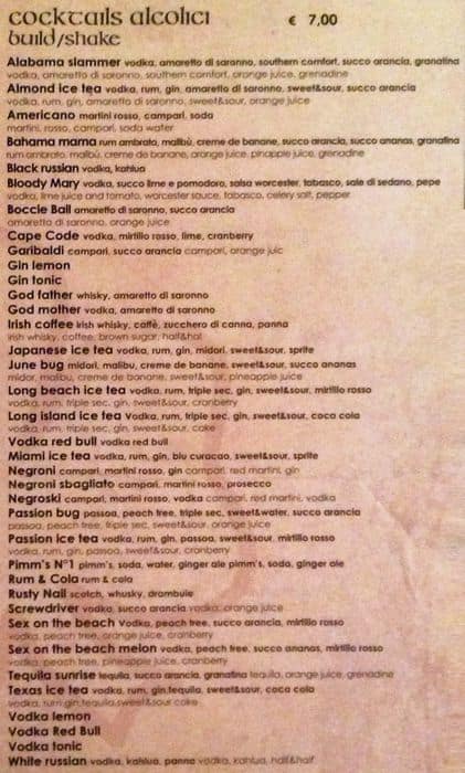 Menu di Shamrock 