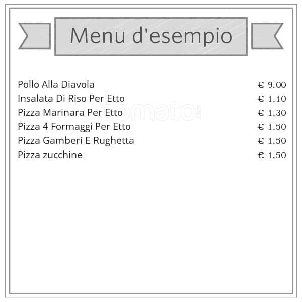 Menu di La Casa del Supplì 