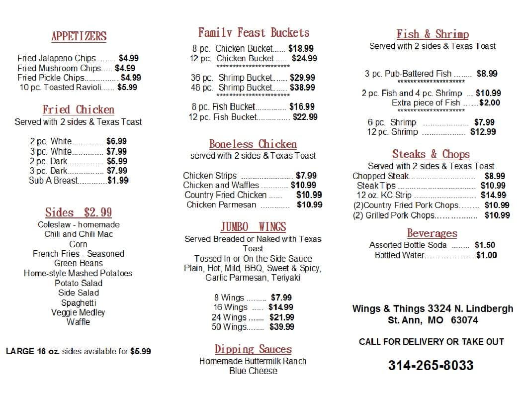 Wings Things Menu Menu For Wings Things St Ann St Louis   89cf75e9c8fbb32c3bf16b4dfd7e2087 