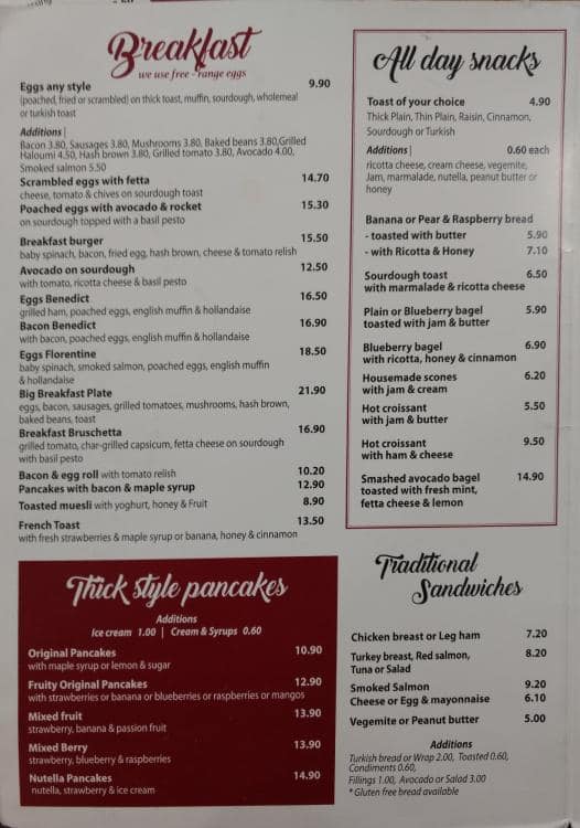 Table 34 Menu, Menu for Table 34, Epping, Sydney Urbanspoon/Zomato