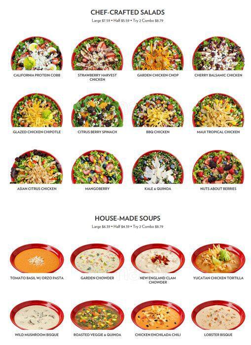 Zupas Printable Menu