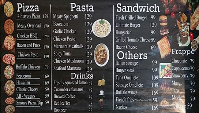 Pizza StrEat Menu