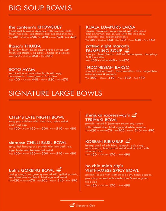 Menu at The Canteen By Asia House, Kolkata