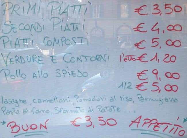 Menu di L'Antica Pizza di Roma 