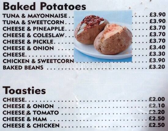 Babelon Cafe menu