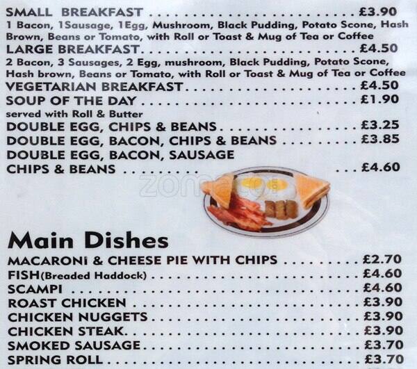 Babelon Cafe menu