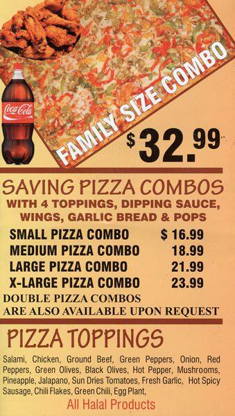 Ajmir menu
