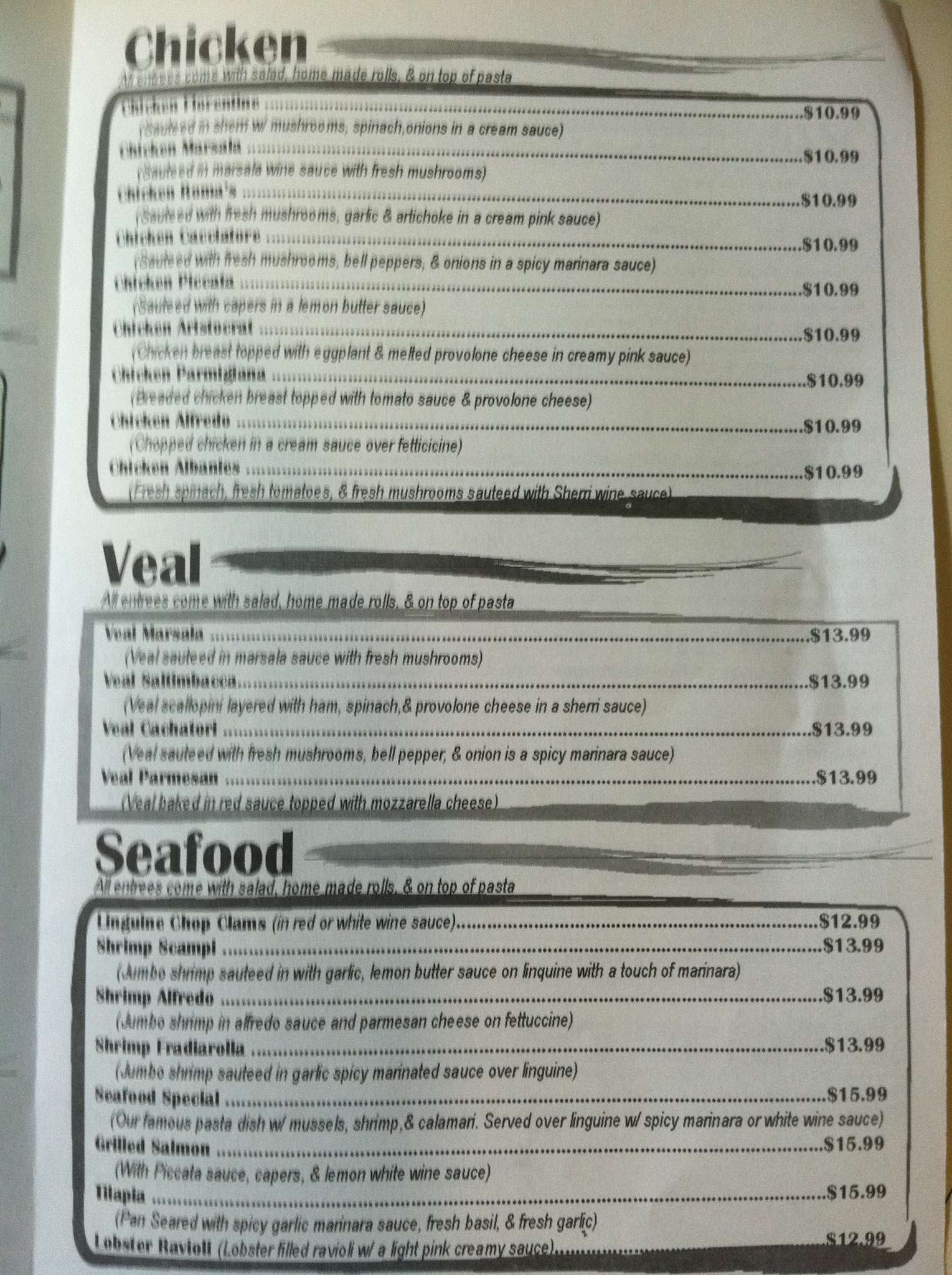 snappy sacker menu