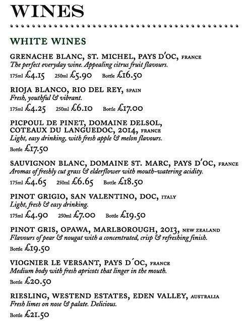 Menu at The Spread Eagle pub & bar, Croydon, 3941 Katharine St