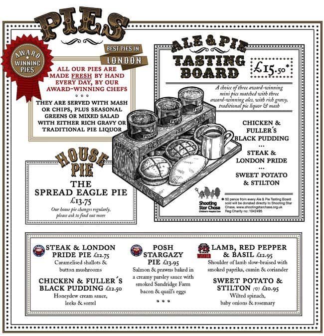 Menu at The Spread Eagle pub & bar, Croydon, 3941 Katharine St