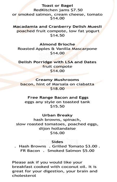 Red Kitchen Menu Menu For Red Kitchen Te Awamutu Waipa