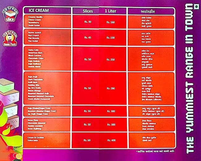 Menu at Dairy Don, Surat, Shop No 67