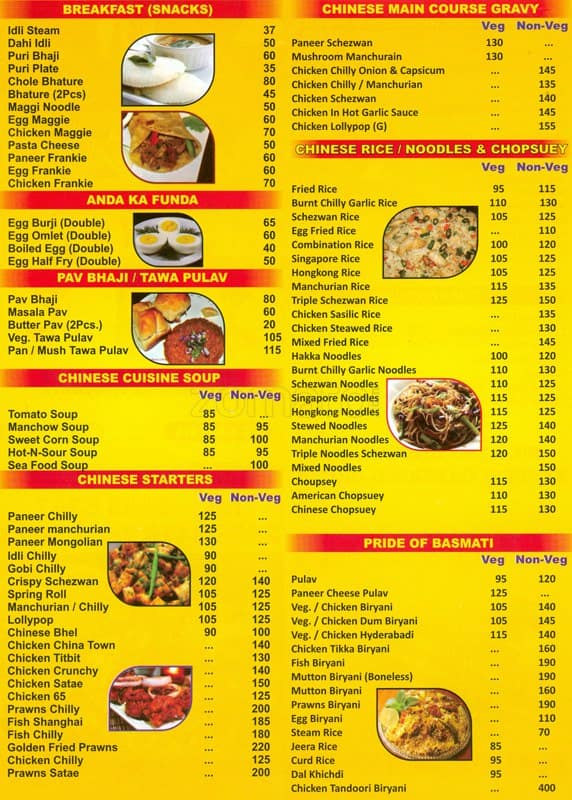 Menu at Aamantran Restaurant & Bar, Mumbai