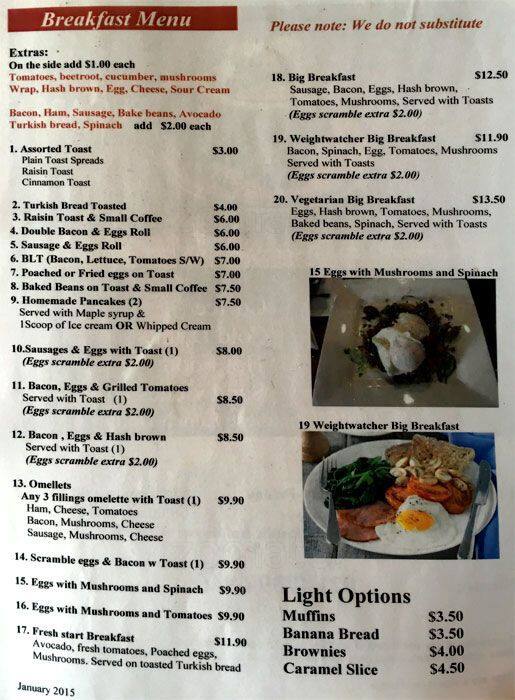 Two Sugars Menu, Menu for Two Sugars, Blaxland, Sydney Urbanspoon/Zomato