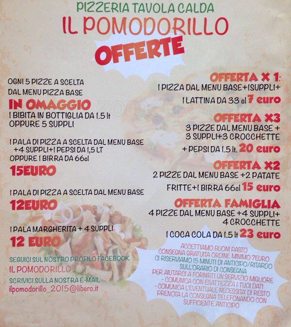 Menu di Il Pomodorillo 