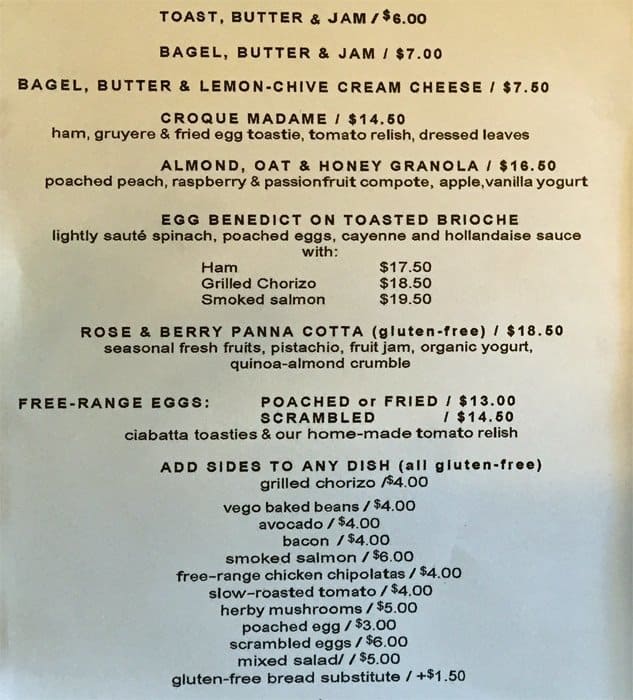 Mrs. S Menu, Menu for Mrs. S, Maylands, Perth Urbanspoon/Zomato