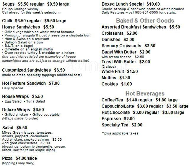 Soup du Jour Menu,Menú para Soup du Jour, Caledon, Toronto Urbanspoon