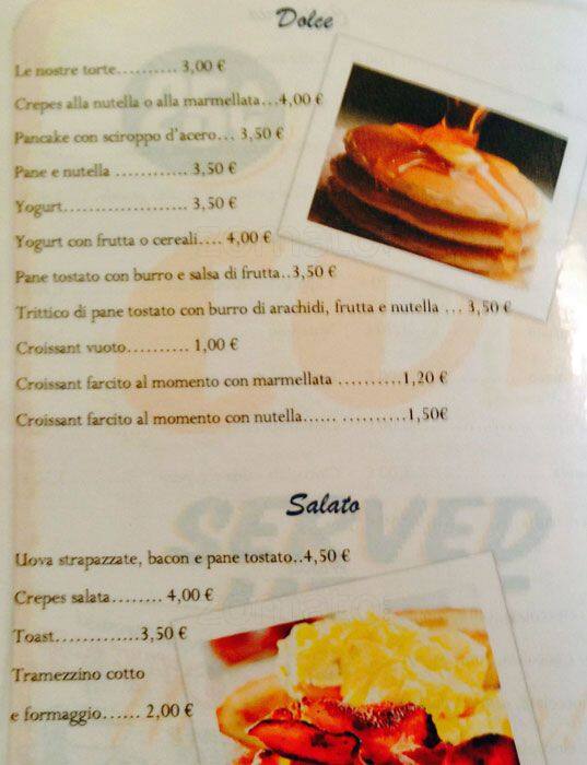 Menu di Scriptorium Cafè 
