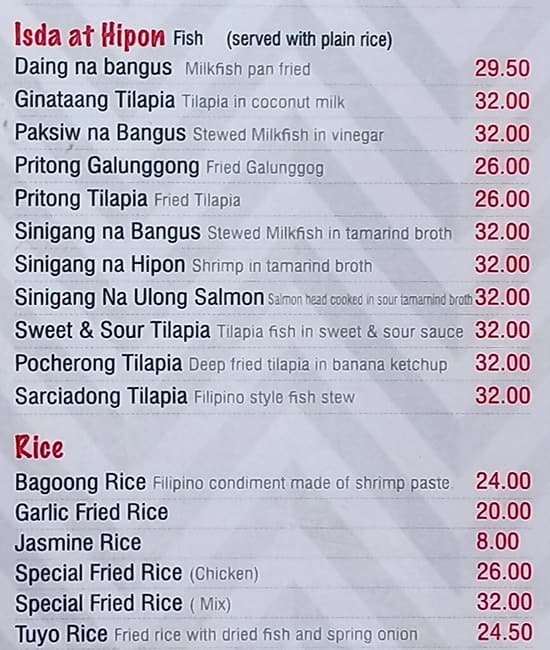 Menu At Sarap Nation Restaurant, Dubai