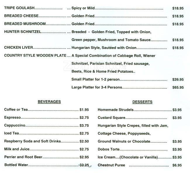 Photo for country style hungarian menu