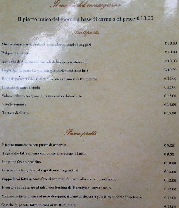 Langolo della rocca a milano: foto del menu con prezzi zomato italia Angolo di casa