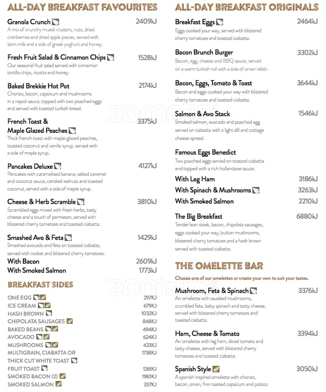 The Coffee Club Menu, Menu for The Coffee Club, Melton, Melbourne ...