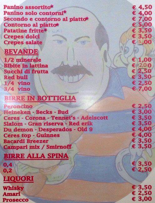 Menu di Re Della Notte 