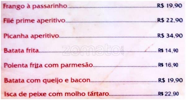 Livantto Restaurante cardápio