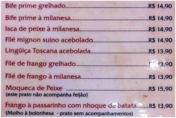 Livantto Restaurante cardápio