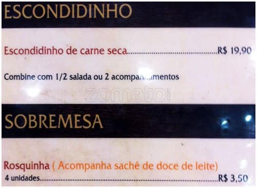 Livantto Restaurante cardápio