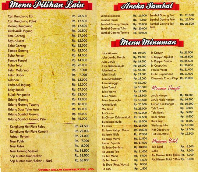 Ayam Tulang Lunak Hayam Wuruk, Gandaria, Jakarta - Zomato 