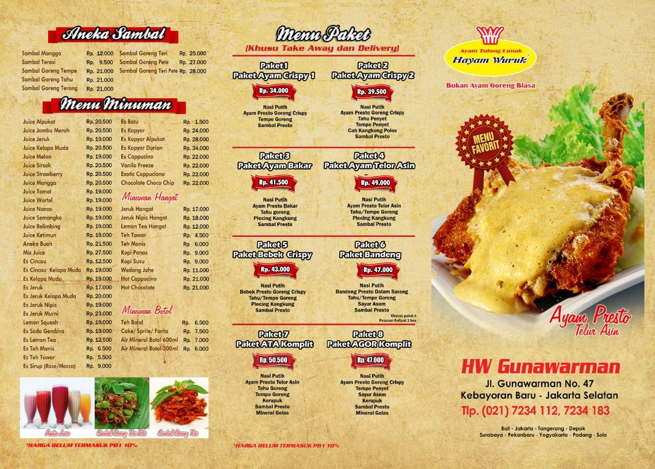 Ayam Tulang Lunak Hayam Wuruk Menu Zomato Indonesia