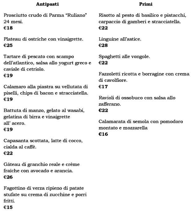 Menu di Mimmo 