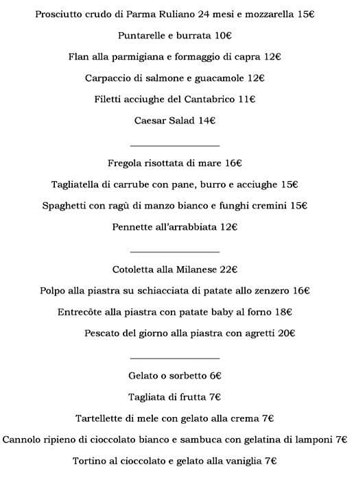 Menu di Mimmo 