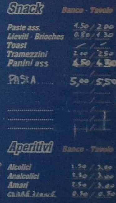 Menu di L'Incontro 