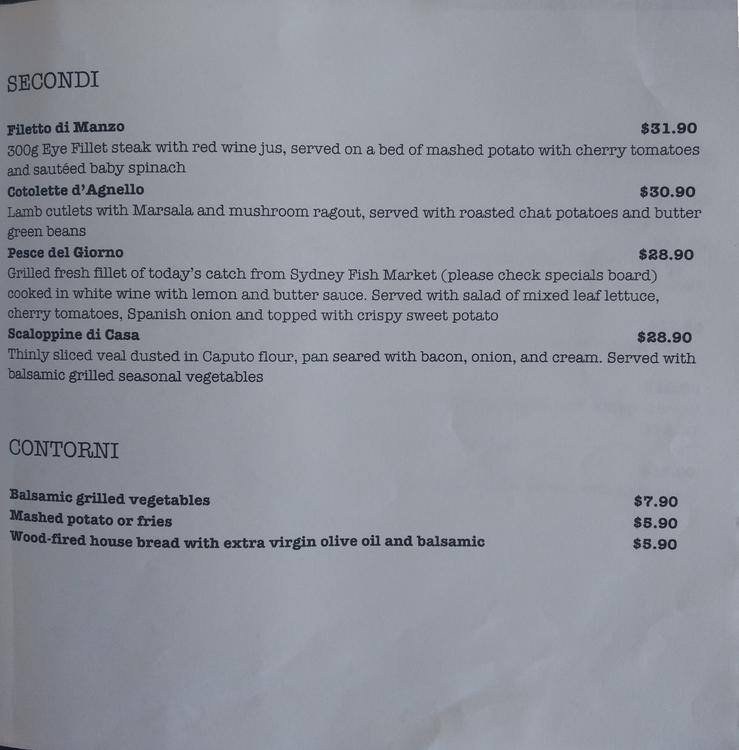 Menu at Amici Di Kogarah restaurant, Kogarah