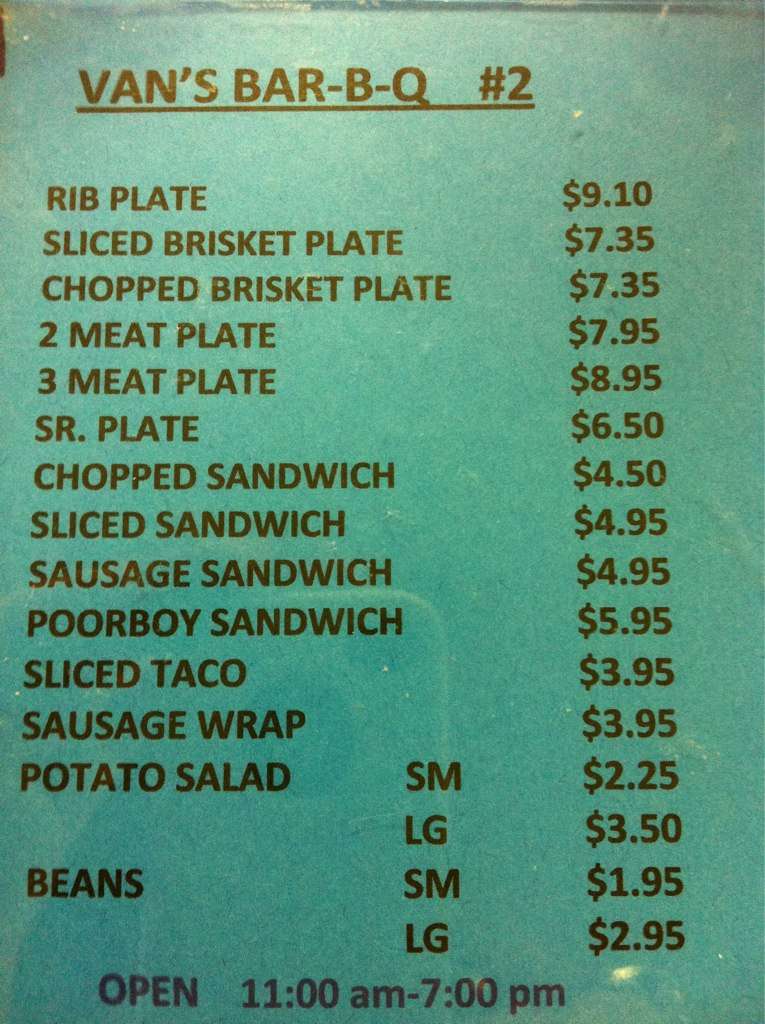 Van's Menu, Menu for Van's, Oakville, Oakville Urbanspoon/Zomato