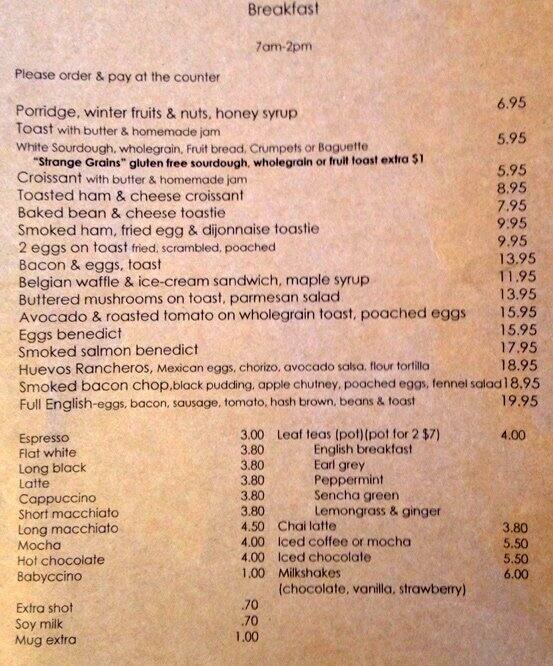 Street Cafe and Patisserie Menu Urbanspoon/Zomato