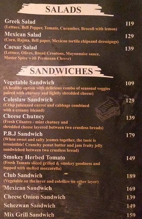 Kv S Kitchen Menu Menu For Kv S Kitchen Bodakdev Ahmedabad