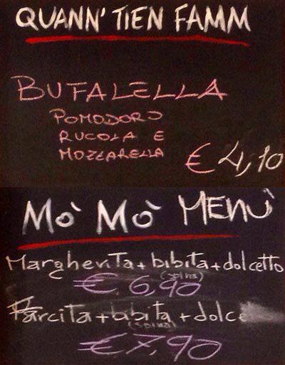 Menu di Rossosapore 