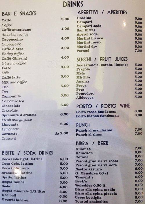 Menu di Rotonda 64 