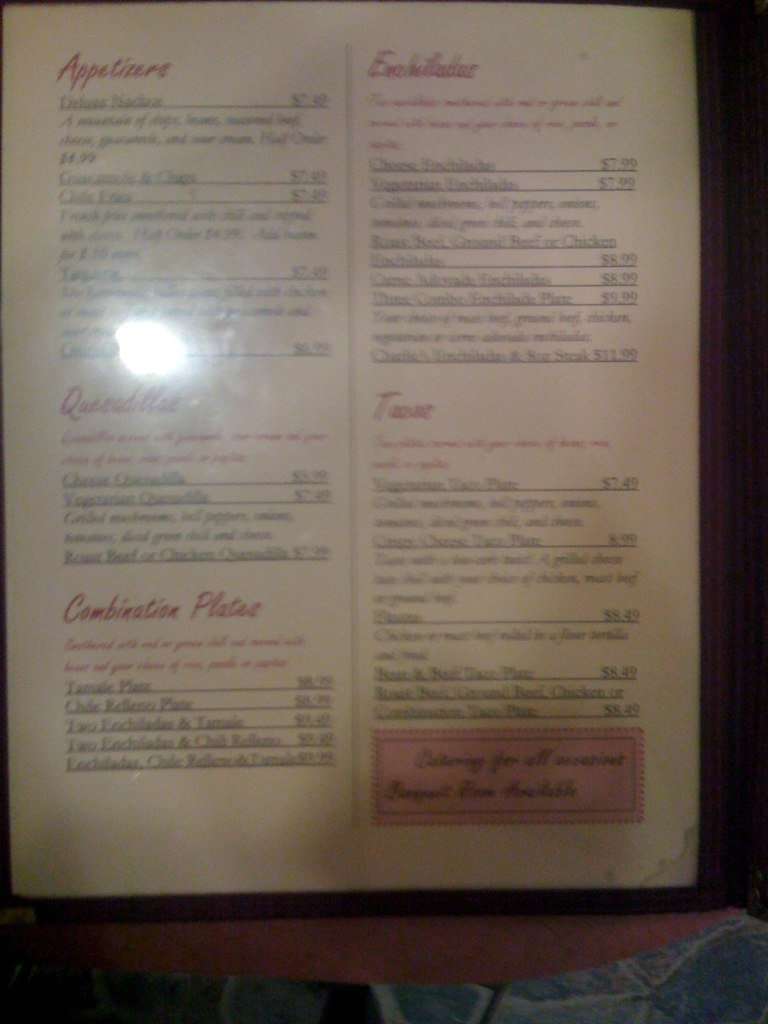 Charlie's Bakery and Café Menu Urbanspoon/Zomato