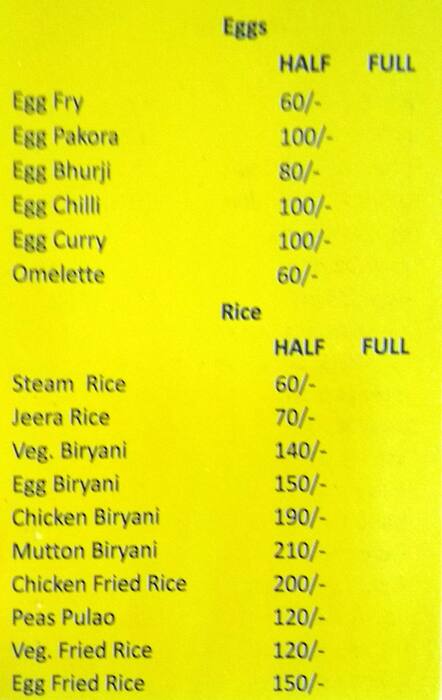 Menu at Curry Kebab, Udaipur, 158 B