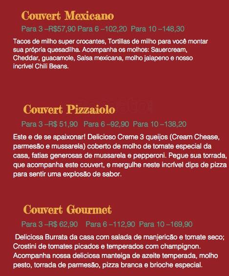 Casa do Couvert - Delivery cardápio