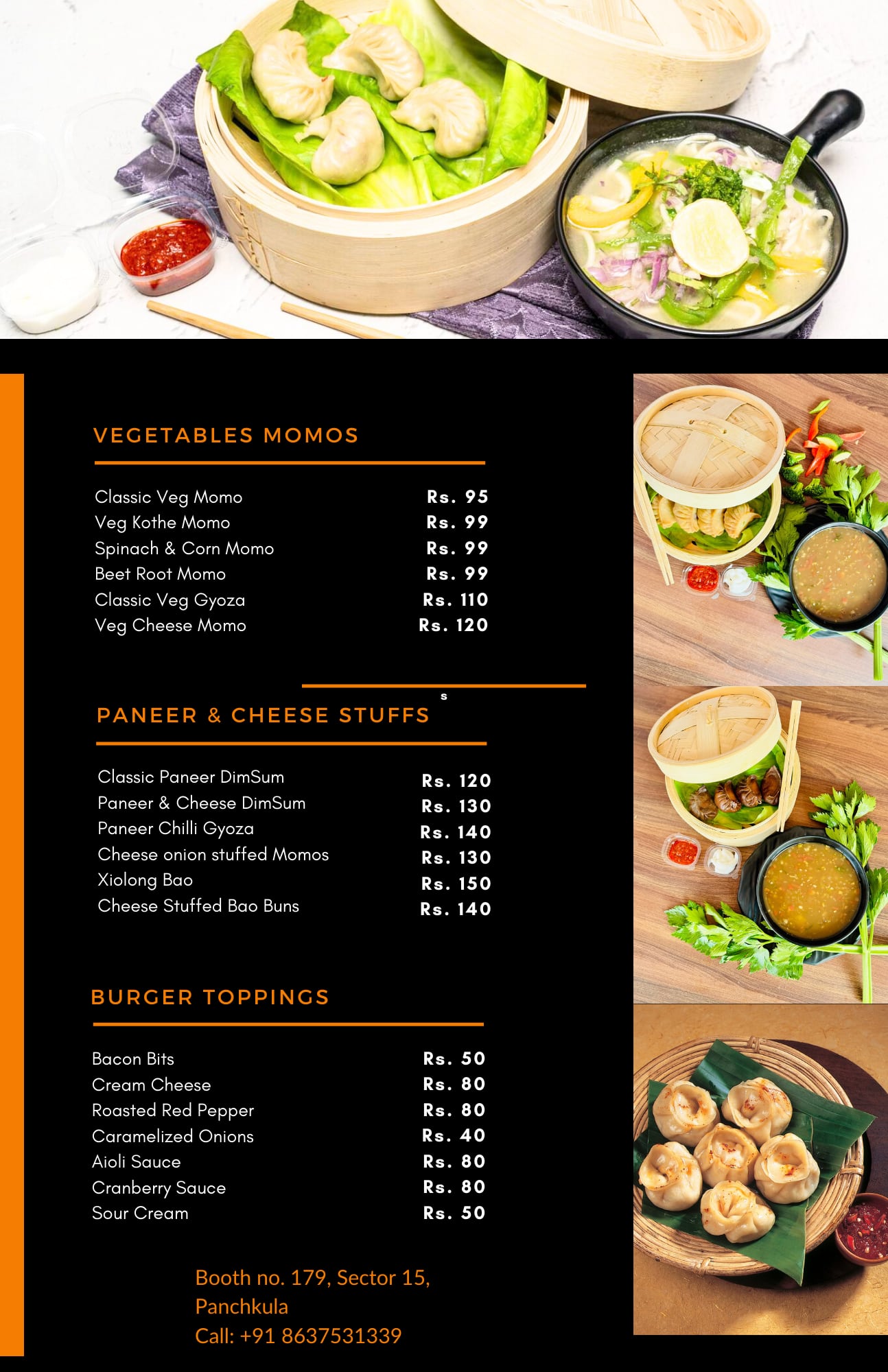 Menu of Momo Delights, Sector 15, Panchkula