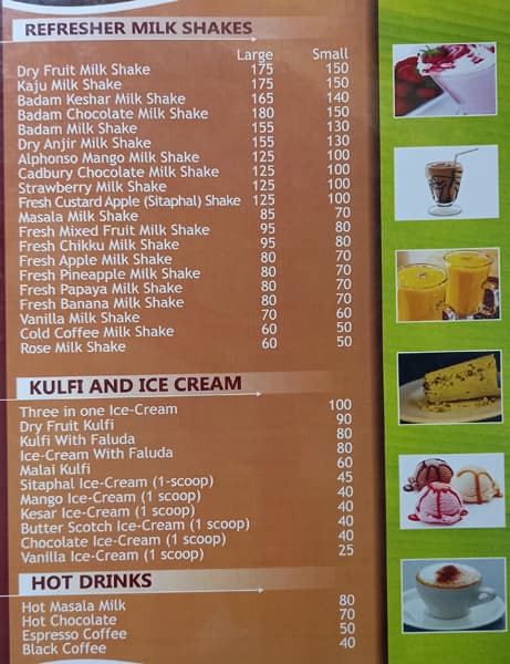 Swami Sagar Pure Veg menu