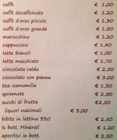Menu di Pink Bar 