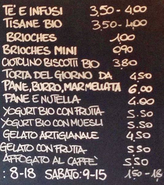 Menu di Al Buon Convento 