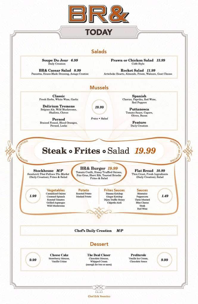 The Bank Restaurant Menu, Menu for The Bank Restaurant, Stephen Avenue, Calgary Urbanspoon/Zomato