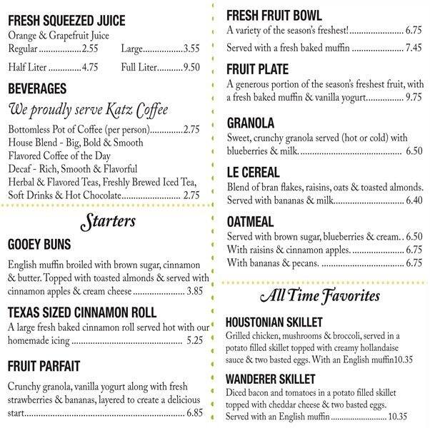 le peep san antonio menu